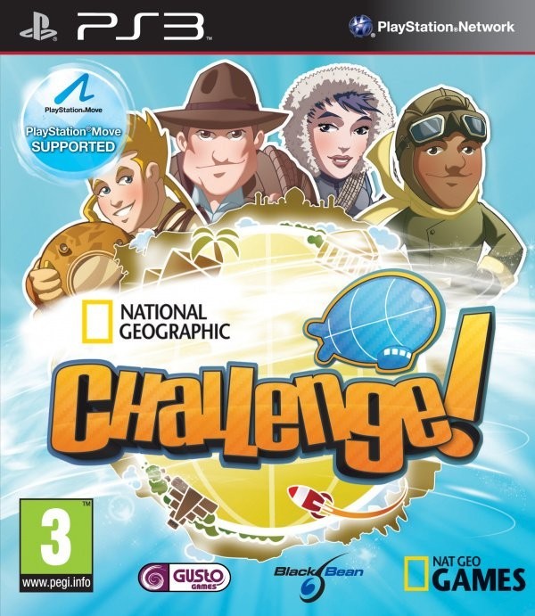 Portada oficial de National Geographic Challenge!  PS3