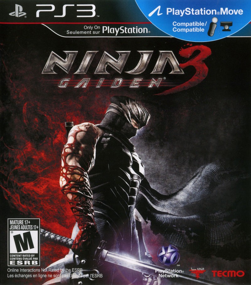 Portada oficial de Ninja Gaiden 3 PS3