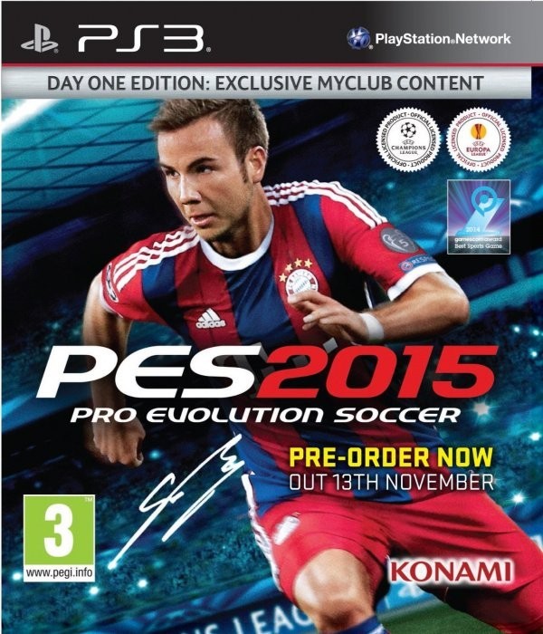 Portada oficial de PES 2015: Pro Evolution Soccer  PS3