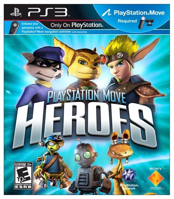 Portada oficial de PlayStation Move Heroes  PS3