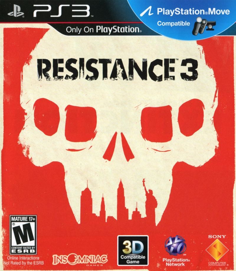 Portada oficial de Resistance 3  PS3