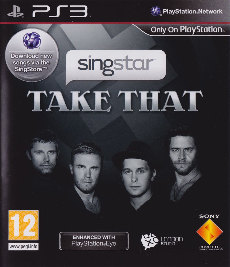 Portada oficial de SingStar: Take That  PS3