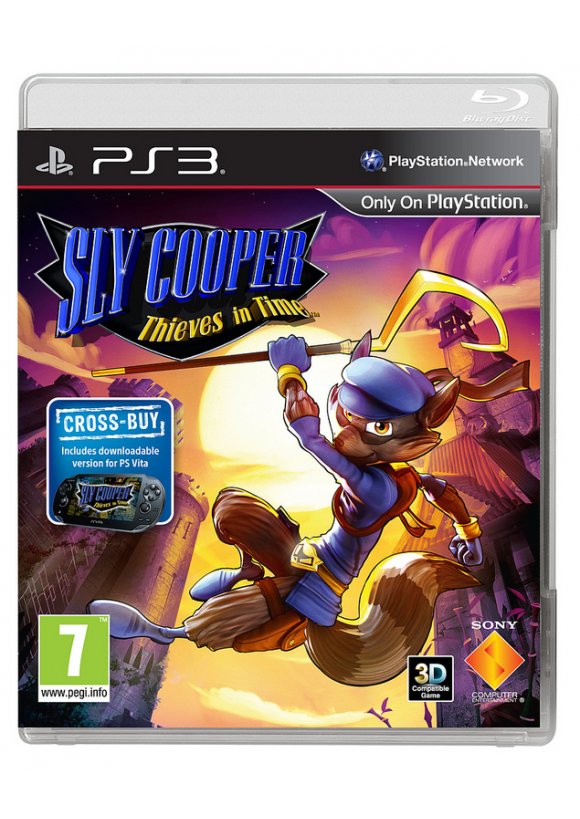 Portada oficial de Sly Cooper Ladrones en el Tiempo PS3