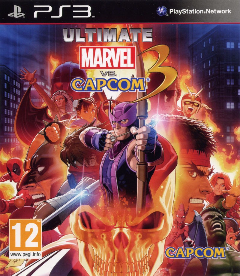 Portada oficial de Ultimate Marvel VS. Capcom 3 PS3