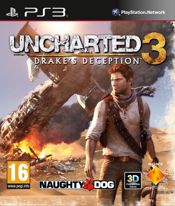 Portada oficial de Uncharted 3: Drake's Deception  PS3