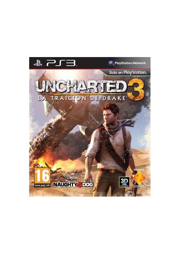Portada oficial de Uncharted 3 La traición de Drake PS3