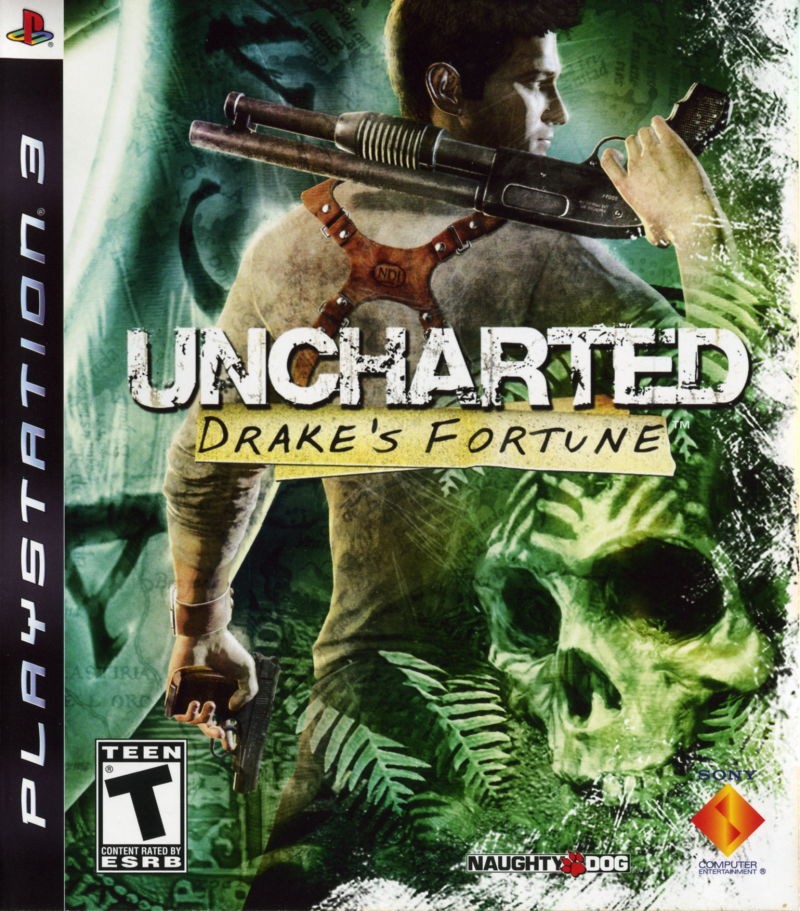 Portada oficial de Uncharted: Drake's Fortune  PS3