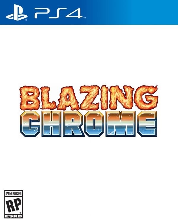 Portada oficial de Blazing Chrome  PS4