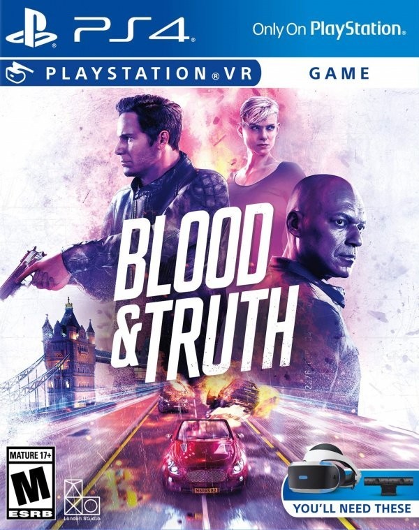 Portada oficial de Blood & Truth  PS4