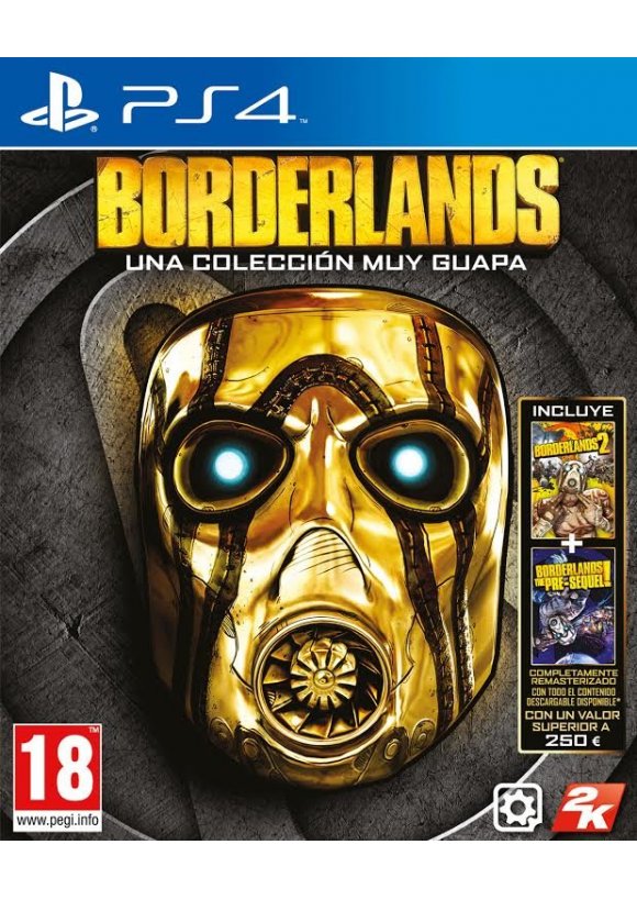 Portada oficial de Borderlands Una Colección Muy Guapa PS4