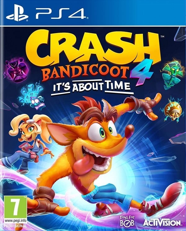 Portada oficial de Crash Bandicoot 4: It's About Time  PS4