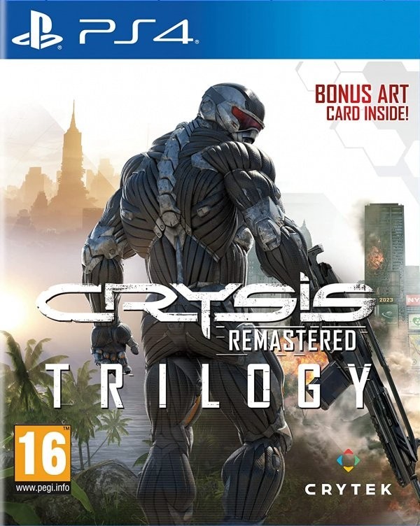 Portada oficial de Crysis Remastered Trilogy  PS4