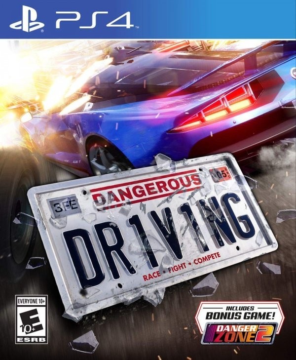 Portada oficial de Dangerous Driving  PS4