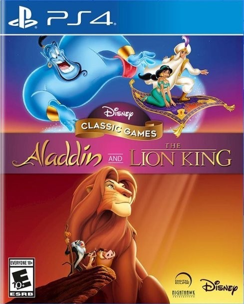 Portada oficial de Disney Classic Games: Aladdin and The Lion King  PS4