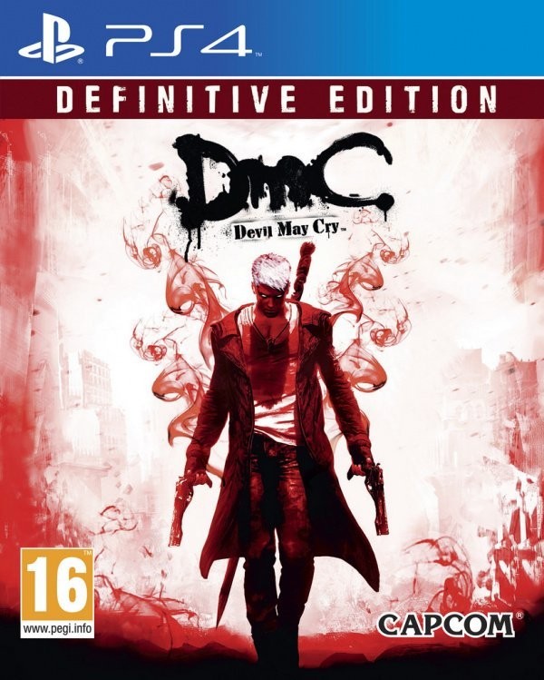 Portada oficial de DmC: Devil May Cry - Definitive Edition  PS4