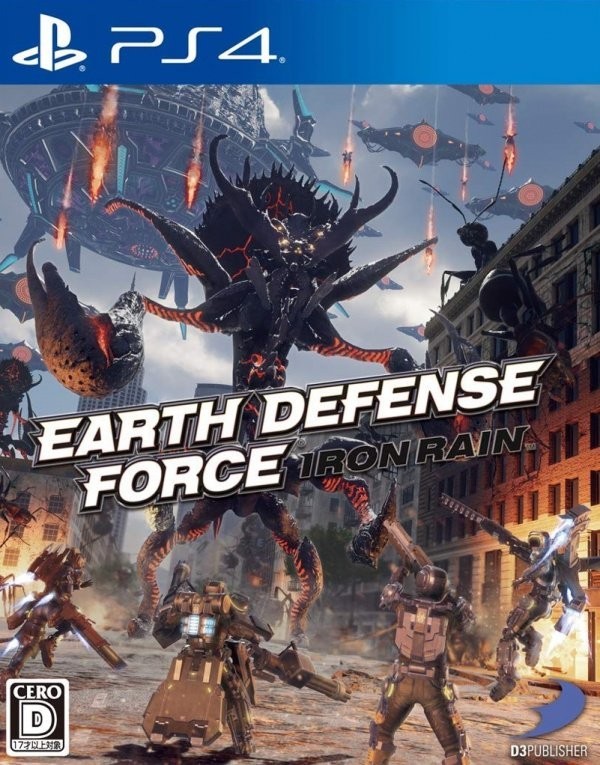 Portada oficial de Earth Defense Force: Iron Rain  PS4