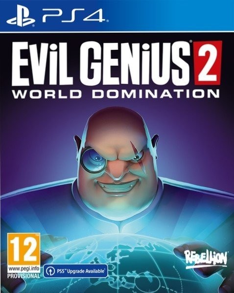 Portada oficial de Evil Genius 2: World Domination  PS4