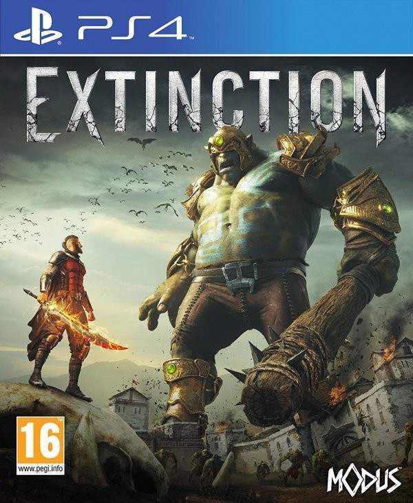 Portada oficial de Extinction  PS4