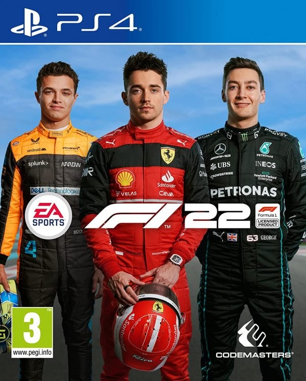 Portada oficial de F1 22  PS4