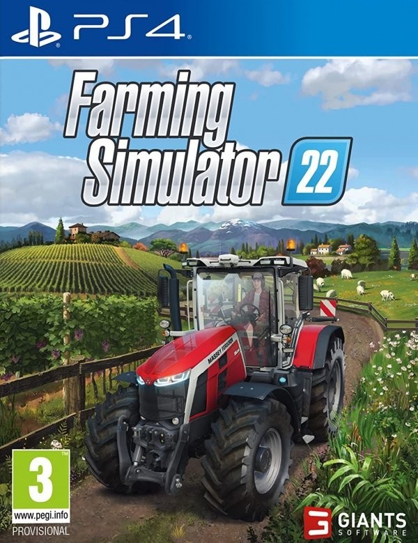 Portada oficial de Farming Simulator 22  PS4