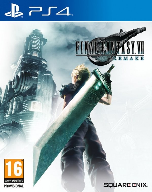 Portada oficial de Final Fantasy VII Remake  PS4