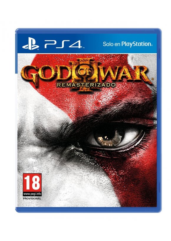 Portada oficial de God of War 3 Remasterizado PS4