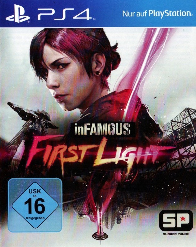 Portada oficial de inFAMOUS: First Light  PS4