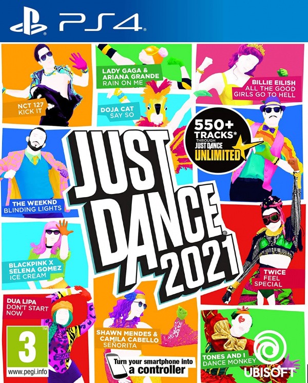 Portada oficial de Just Dance 2021  PS4