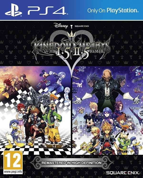 Portada oficial de Kingdom Hearts HD 1.5 + 2.5 Remix  PS4