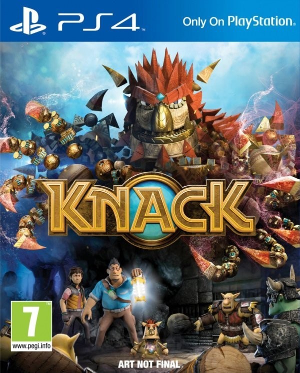 Portada oficial de Knack  PS4