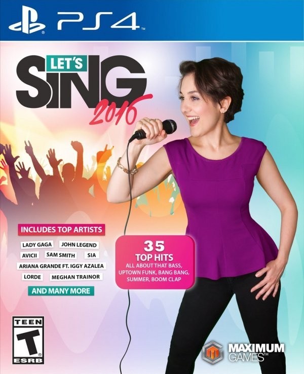 Portada oficial de Let's Sing 2016  PS4