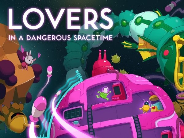 Portada oficial de Lovers in a Dangerous Spacetime  PS4