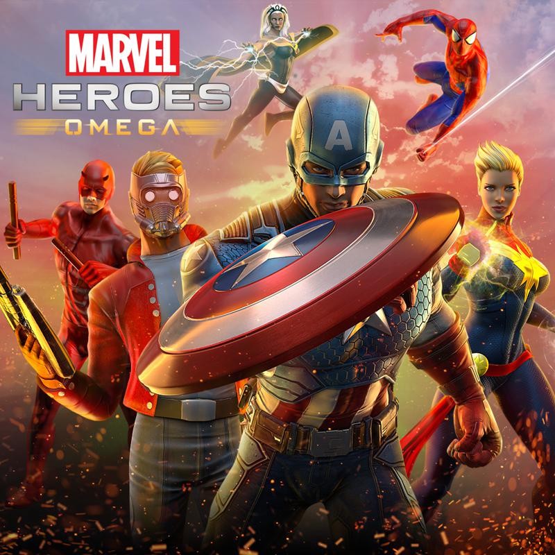 Portada oficial de Marvel Heroes Omega  PS4