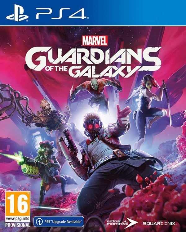 Portada oficial de Marvel's Guardians of the Galaxy  PS4