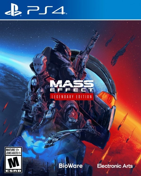 Portada oficial de Mass Effect Legendary Edition  PS4