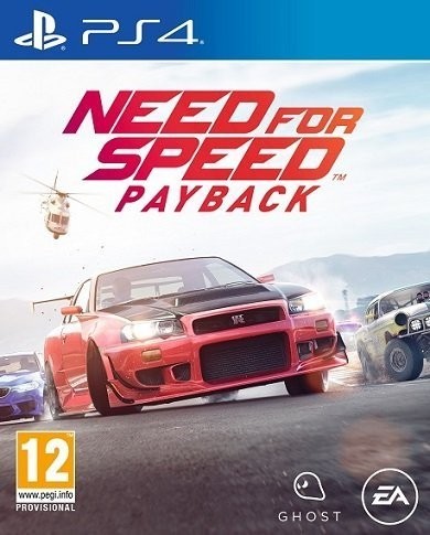 Portada oficial de Need for Speed Payback  PS4
