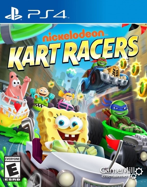 Portada oficial de Nickelodeon Kart Racers  PS4