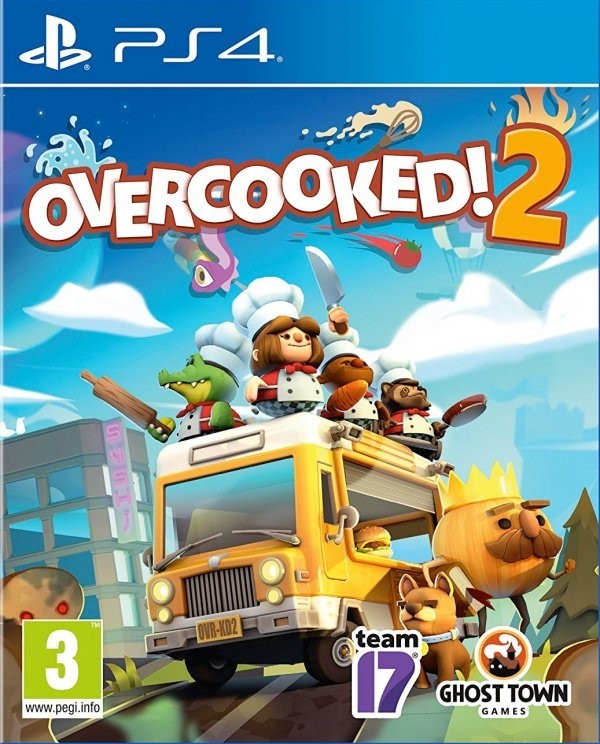 Portada oficial de Overcooked 2  PS4