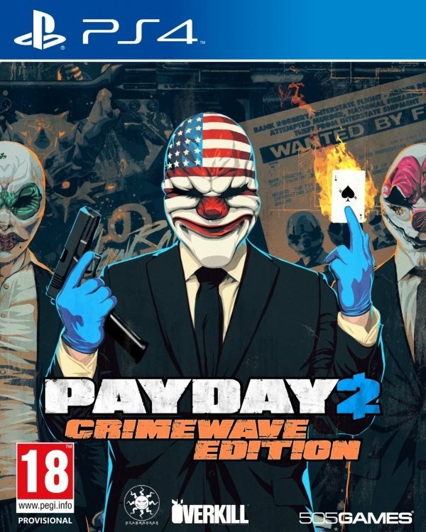 Portada oficial de Payday 2: Crimewave Edition  PS4