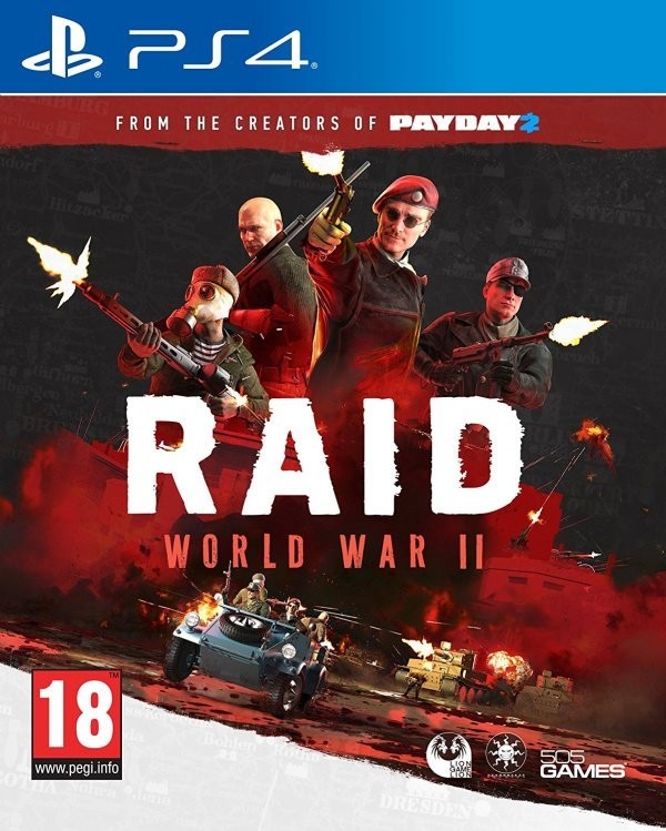 Portada oficial de RAID: World War II  PS4