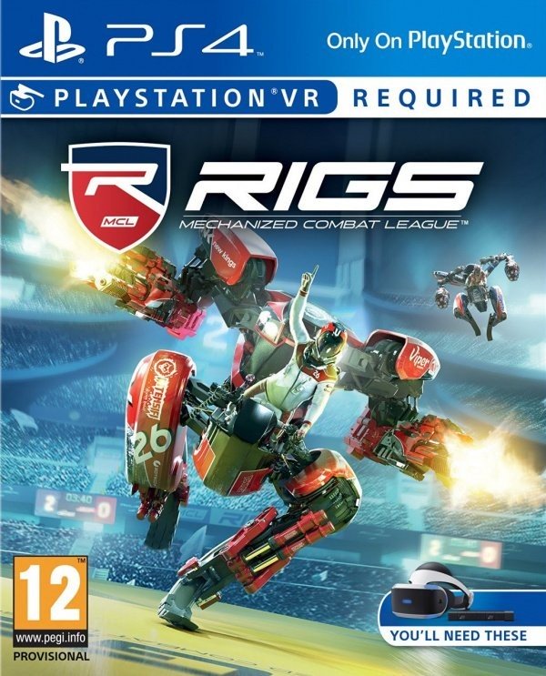 Portada oficial de RIGS: Mechanized Combat League  PS4