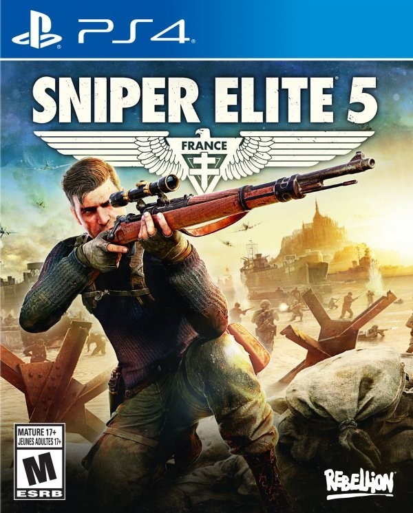 Portada oficial de Sniper Elite 5  PS4