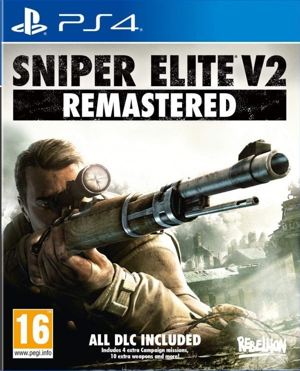 Portada oficial de Sniper Elite V2 Remastered  PS4