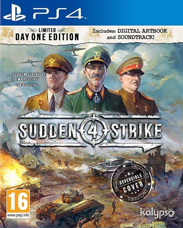 Portada oficial de Sudden Strike 4  PS4