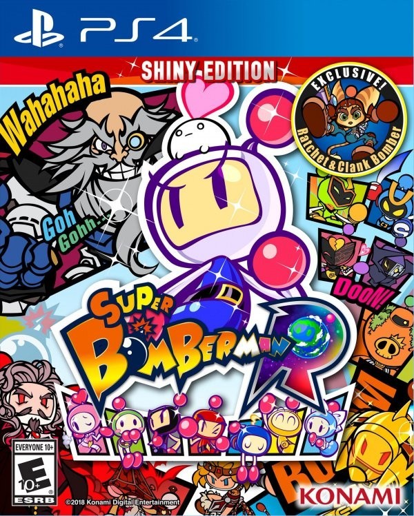 Portada oficial de Super Bomberman R  PS4