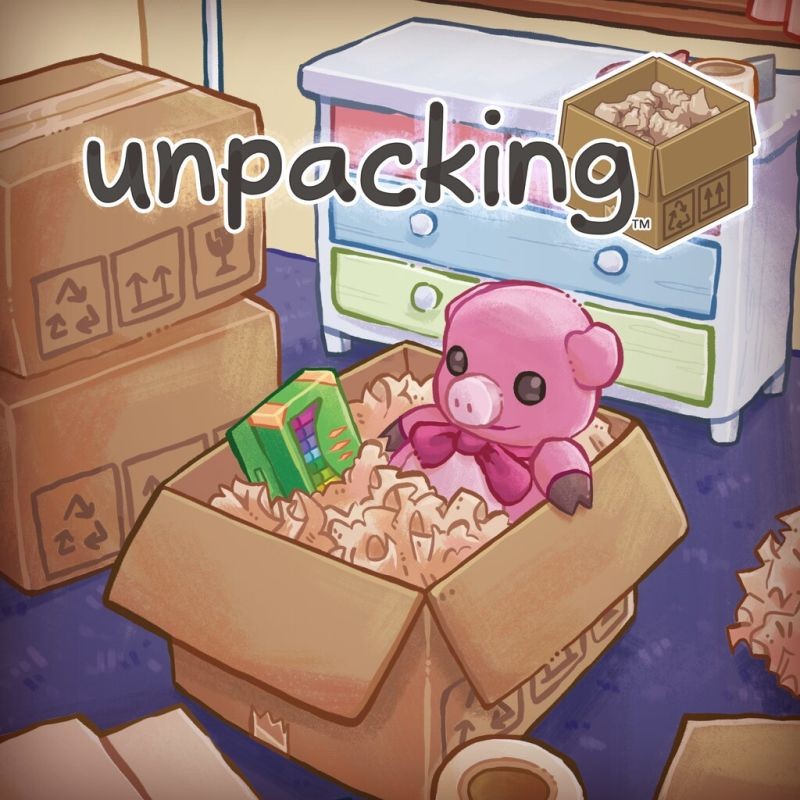 Portada oficial de Unpacking  PS4