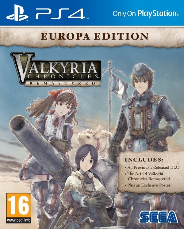 Portada oficial de Valkyria Chronicles Remastered  PS4
