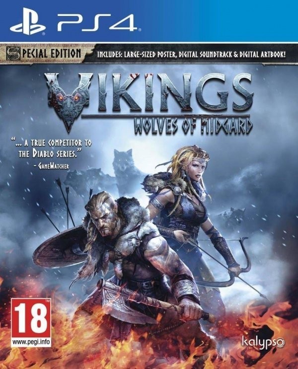 Portada oficial de Vikings - Wolves of Midgard  PS4
