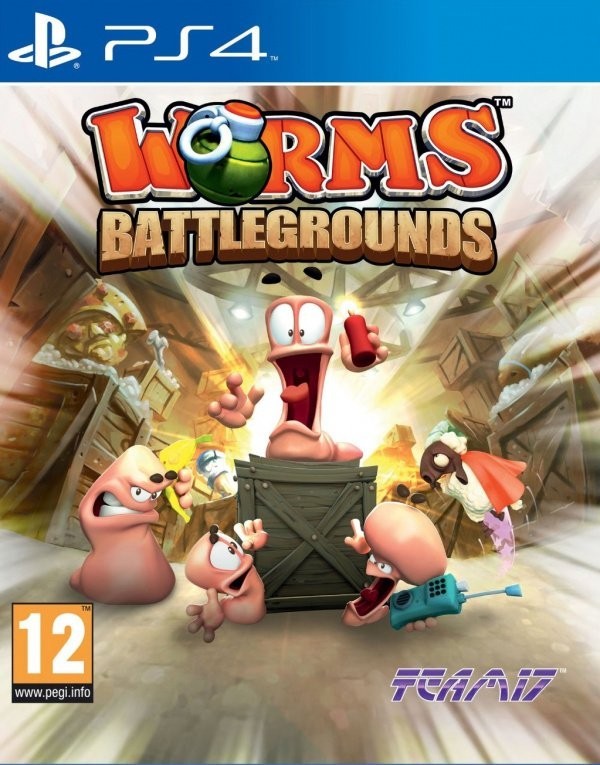Portada oficial de Worms Battlegrounds  PS4