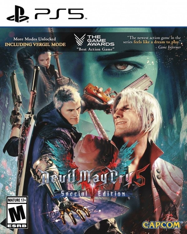 Portada oficial de Devil May Cry 5: Special Edition  PS5